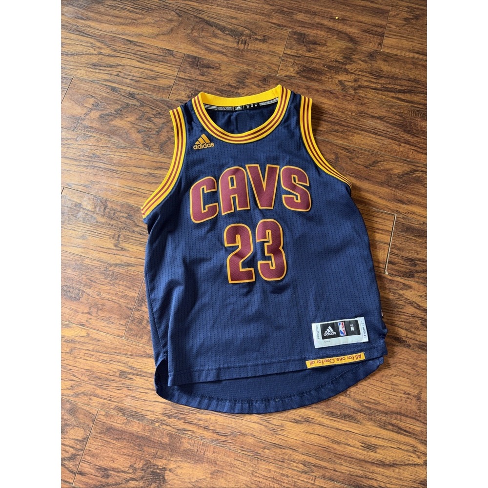 Lebron James Cavs Youth  M Jersey Adidas NBA Cleveland Cavaliers #23 Blue